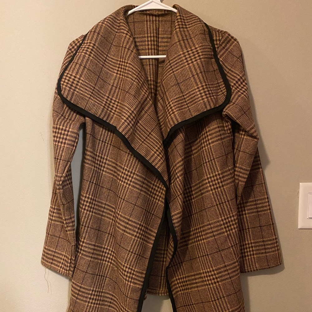 Brown Plaid Coat